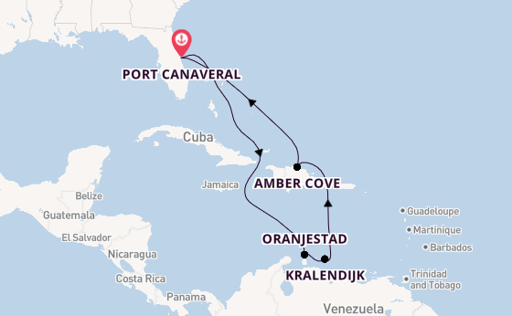 Caribbean from Port Canaveral, Florida with the Carnival Vista