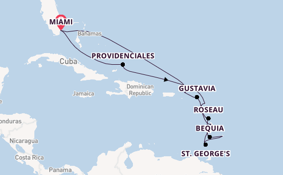 Caribbean vanaf Miami, Verenigde Staten met de EXPLORA III