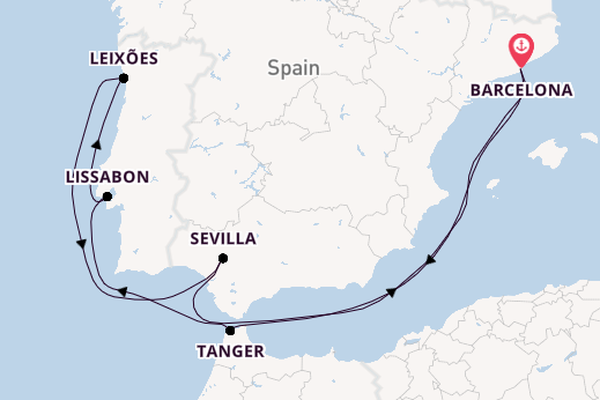 Westelijke Middellandse Zee vanaf Barcelona, Spanje met de Celebrity Equinox