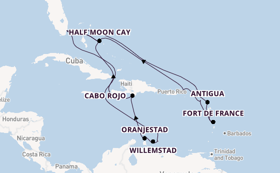 Caribbean vanaf Miami, Verenigde Staten met de Zuiderdam