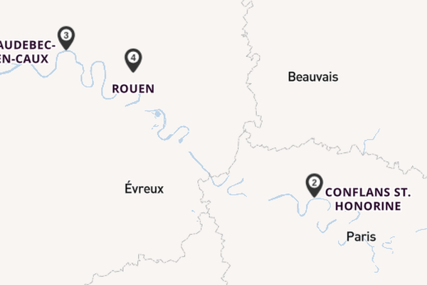 Seine ab Paris, Frankreich auf der SEINE COMTESSE