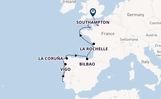 United Kingdom from Lisbon, Portugal with the Seven Seas Voyager