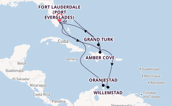 Caribbean from Fort Lauderdale (Port Everglades), Florida with the Regal Princess