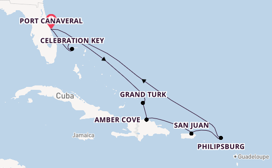 Luxury Caribbean & Celebration Key with Orlando Stay