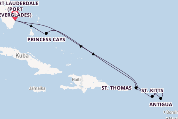 Spannende Reise mit der Caribbean Princess
