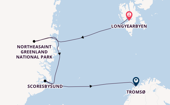 Arctica vanaf Longyearbyen, Noorwegen met de HANSEATIC nature