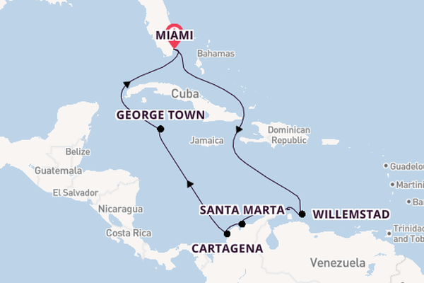 Caribbean vanaf Miami, Verenigde Staten met de EXPLORA II
