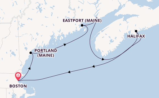 Neuengland ab Boston, USA auf der Norwegian Breakaway