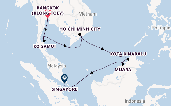  Luxury Temples & Tropical Isles Cruise with Bangkok Stay