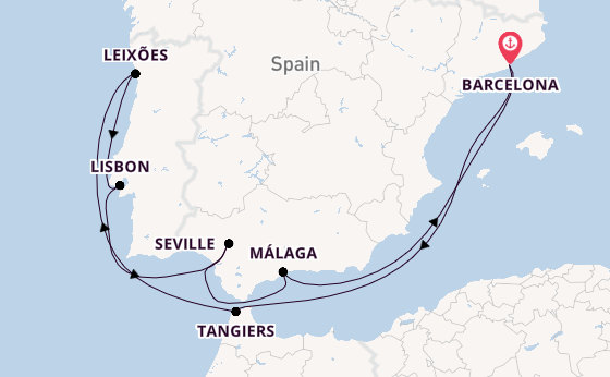 Western Mediterranean from Barcelona, Spain with the Celebrity Equinox