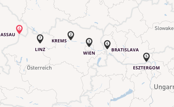 8 Tage Europäischer Fluss Reise