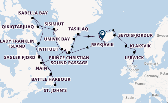 Transatlantic from Leith (Edinburgh), Scotland with the Seabourn Venture