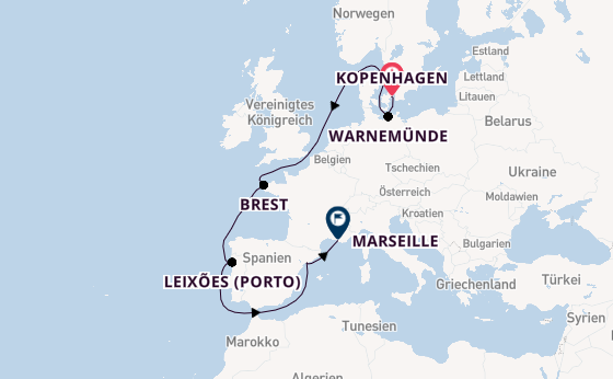 Westliches Mittelmeer ab Kopenhagen, Dänemark auf der MSC Magnifica