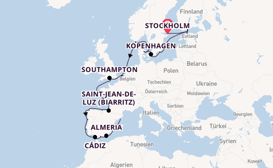 Westliches Mittelmeer ab Stockholm, Schweden auf der Sirena