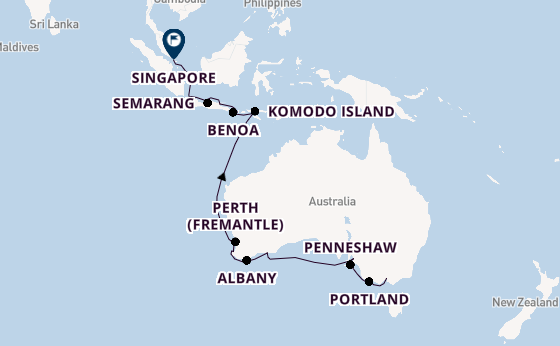 Australia from Melbourne, Australia with the Seven Seas Splendor