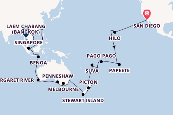 Journey from San Diego with the Azamara Onward