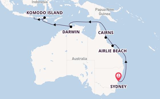 Australia from Sydney, Australia with the Riviera