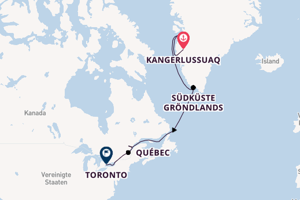 Arktis ab Kangerlussuaq, Grönland auf der HANSEATIC inspiration