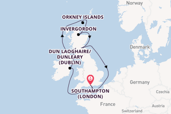 Journey with Princess Cruises from Southampton (London)