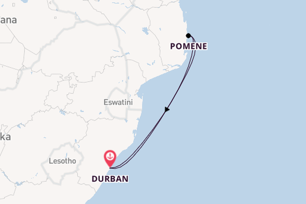 Südliches Afrika ab Durban, Südafrika auf der MSC Armonia 