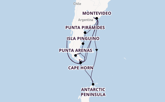 South America from Buenos Aires, Argentina with the Scenic Eclipse                                                                                               