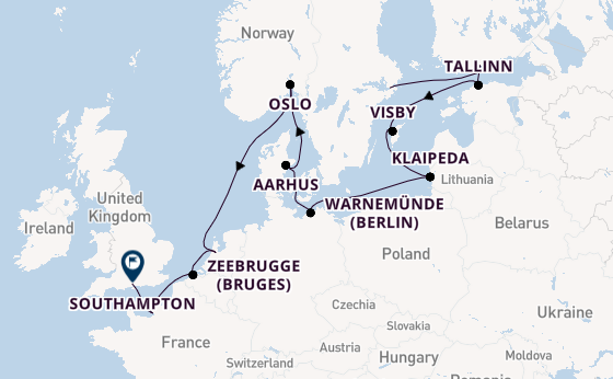 Norway from Stockholm, Sweden with the Seven Seas Voyager