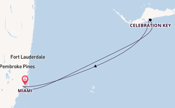 Caribbean from Miami, Florida, USA with the Carnival Conquest