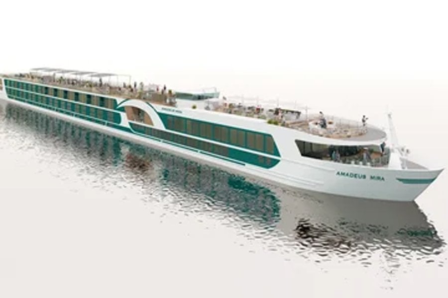 Donau ab Wien, Österreich auf der Amadeus Mira
