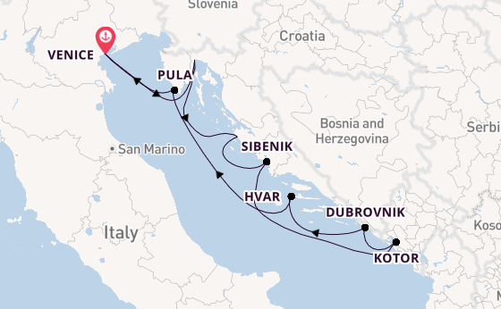 Eastern Mediterranean from Venice, Italy with the Azamara Journey