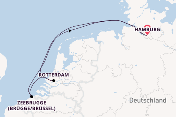 Westeuropa ab Hamburg auf AIDAprima