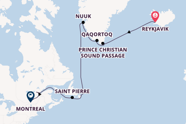 Transatlantic & Repositioning from Reykjavik, Iceland with the Azamara Quest