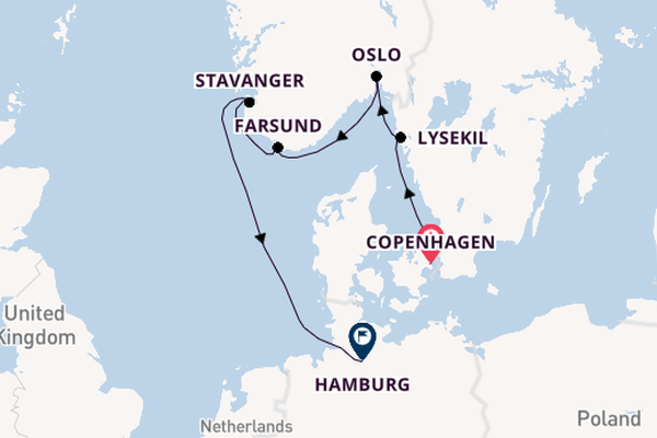 Norway from Copenhagen, Denmark with the Seabourn Quest