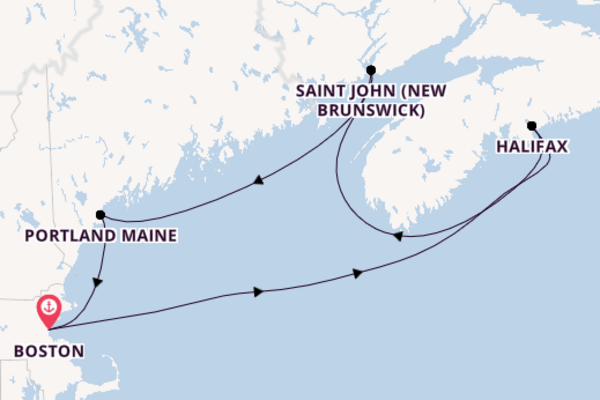 8daagse cruise naar Halifax