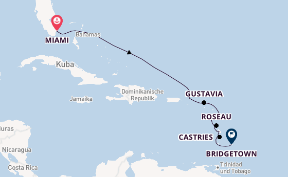 Karibik ab Miami auf der Seven Seas Grandeur