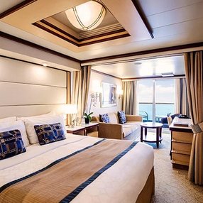 Kommen Sie an Bord der Majestic Princess und entdecken Sie eine der 69 Kabinenkategorien auf insgesamt 15 Decks die für 3560 Passagiere Platz bieten. Wählen Sie Ihre Traumkabine und fühlen Sie sich auf Ihrer Kreuzfahrt an Bord der Majestic Princess wie Zuhause!