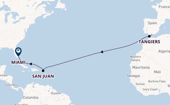 Transatlantic from Málaga, Spain with the Azamara Quest