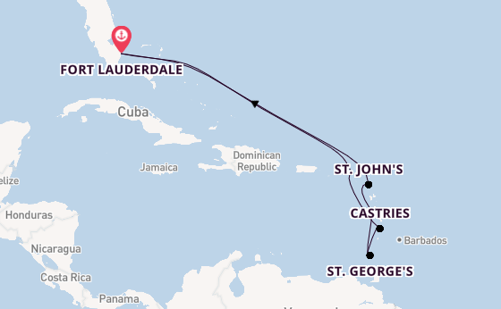 Caribbean vanaf Fort Lauderdale, Verenigde Staten met de Celebrity Ascent