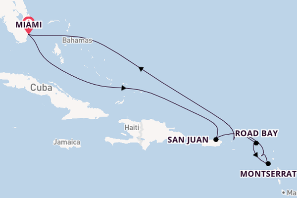 Caribbean from Miami, Florida with the Seabourn Quest