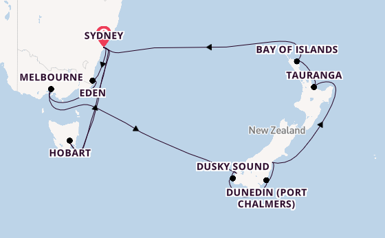 Australia and New Zealand from Sydney, Australia with the Norwegian Spirit 