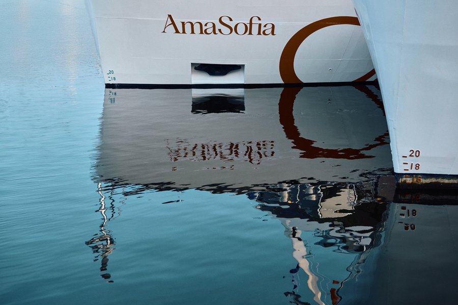 Rhine from Basel, Switzerland with the AmaSofia