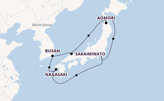 Japan vanaf Tokio, Japan met de Sapphire Princess