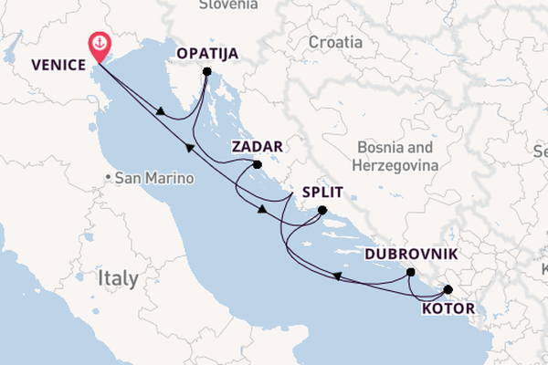 Eastern Mediterranean from Venice, Italy with the Azamara Onward