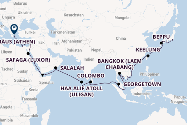 Ostasien ab Tokio, Japan auf der VASCO DA GAMA