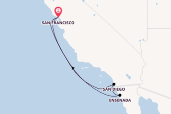 Cruise in 6 dagen naar San Francisco met Princess Cruises