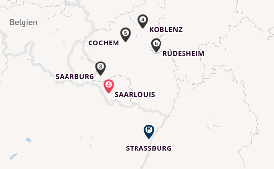 Saar ab Saarlouis, Deutschland auf der MS Leonardo da Vinci