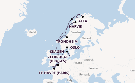 Norway from Southampton, England with the Majestic Princess