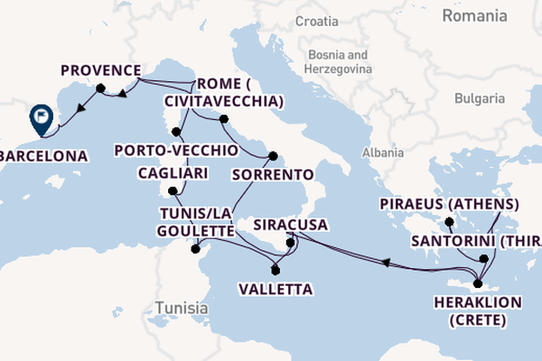 Mediterranean from Nice, France with the Azamara Journey