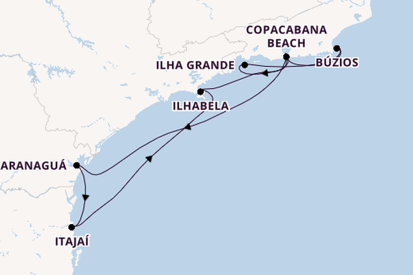 Brazil from Rio de Janeiro, Brazil with the MSC Musica