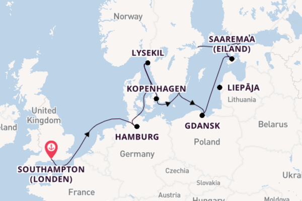 Cruise naar Stockholm via Helsinki