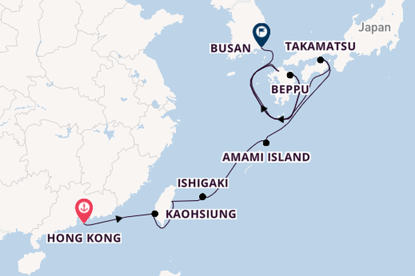 East Asia from Hong Kong, China with the Seabourn Sojourn